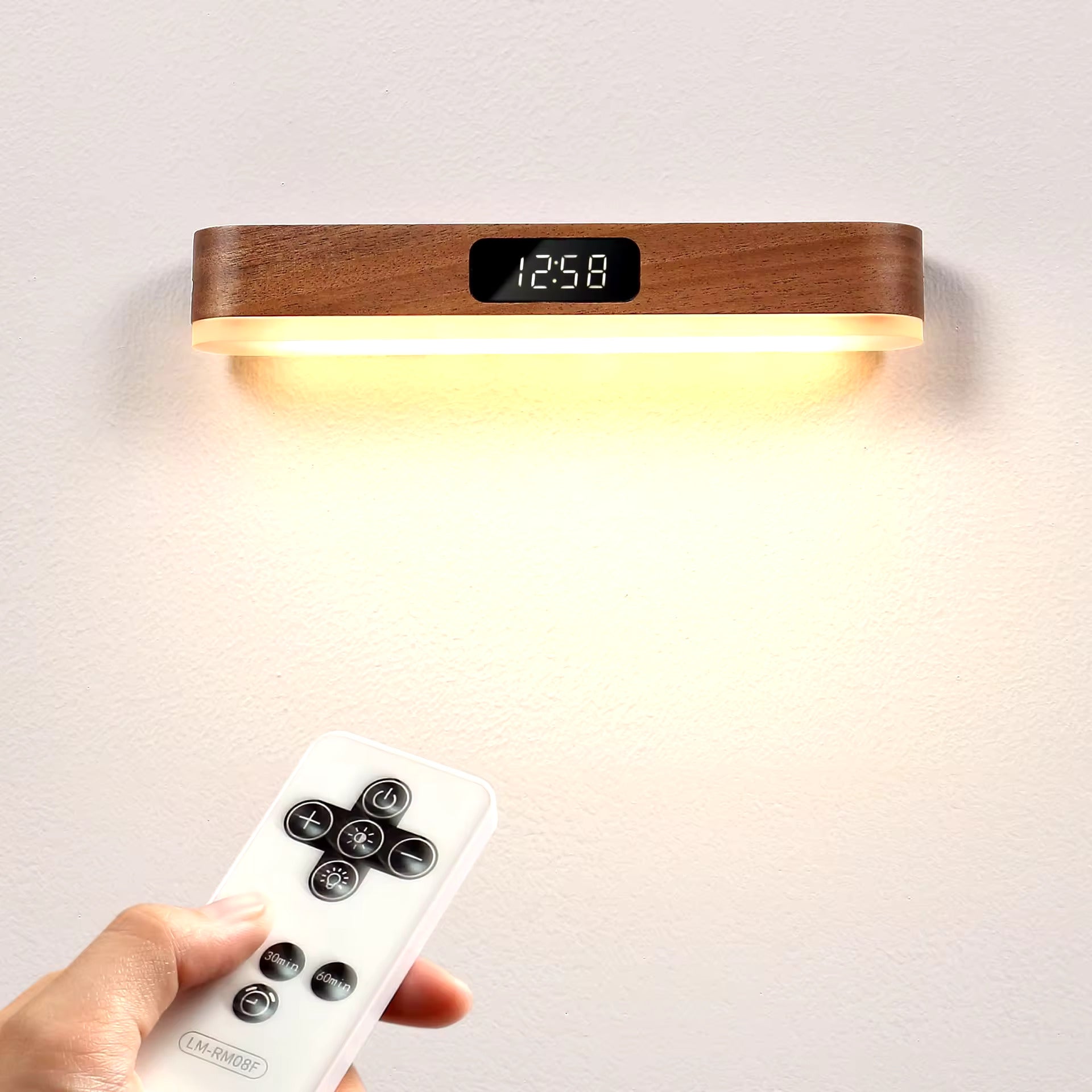 Bedside Clock-Lamp (W/Remote)