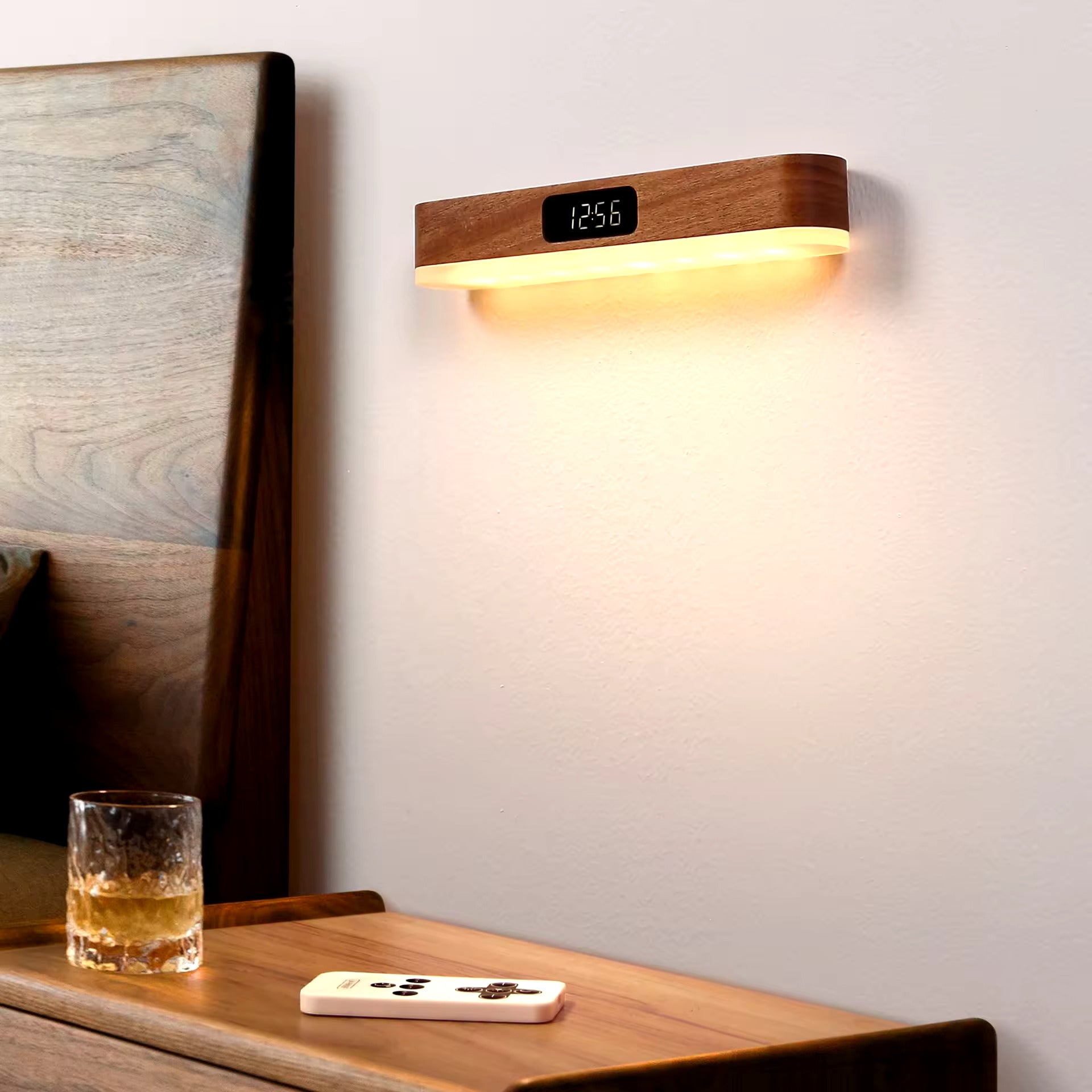 Bedside Clock-Lamp (W/Remote)