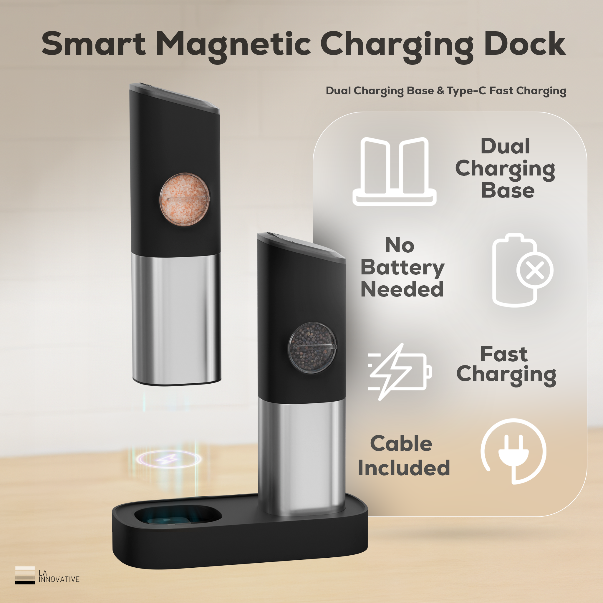 Automatic Salt & Pepper Grinder