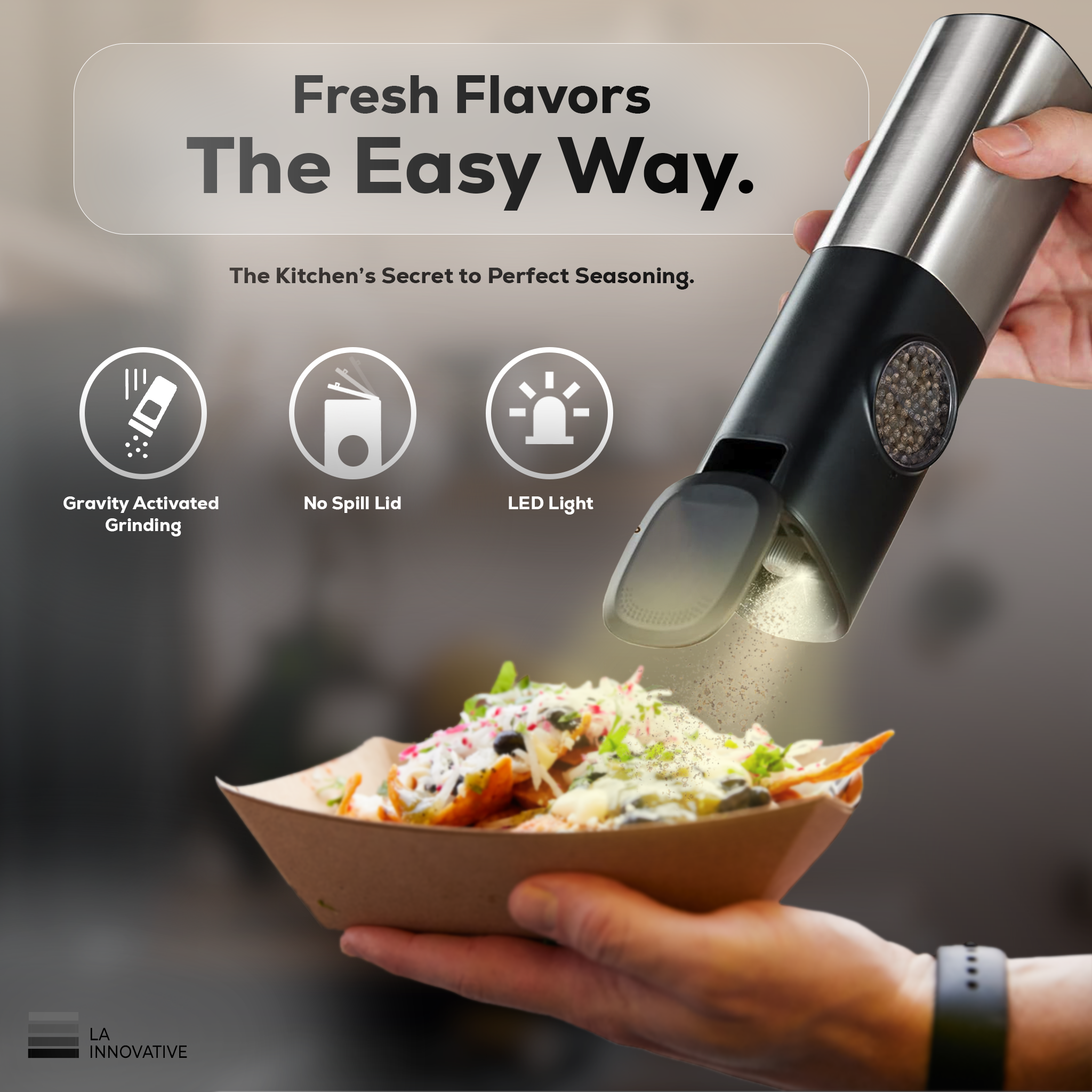 Automatic Salt & Pepper Grinder