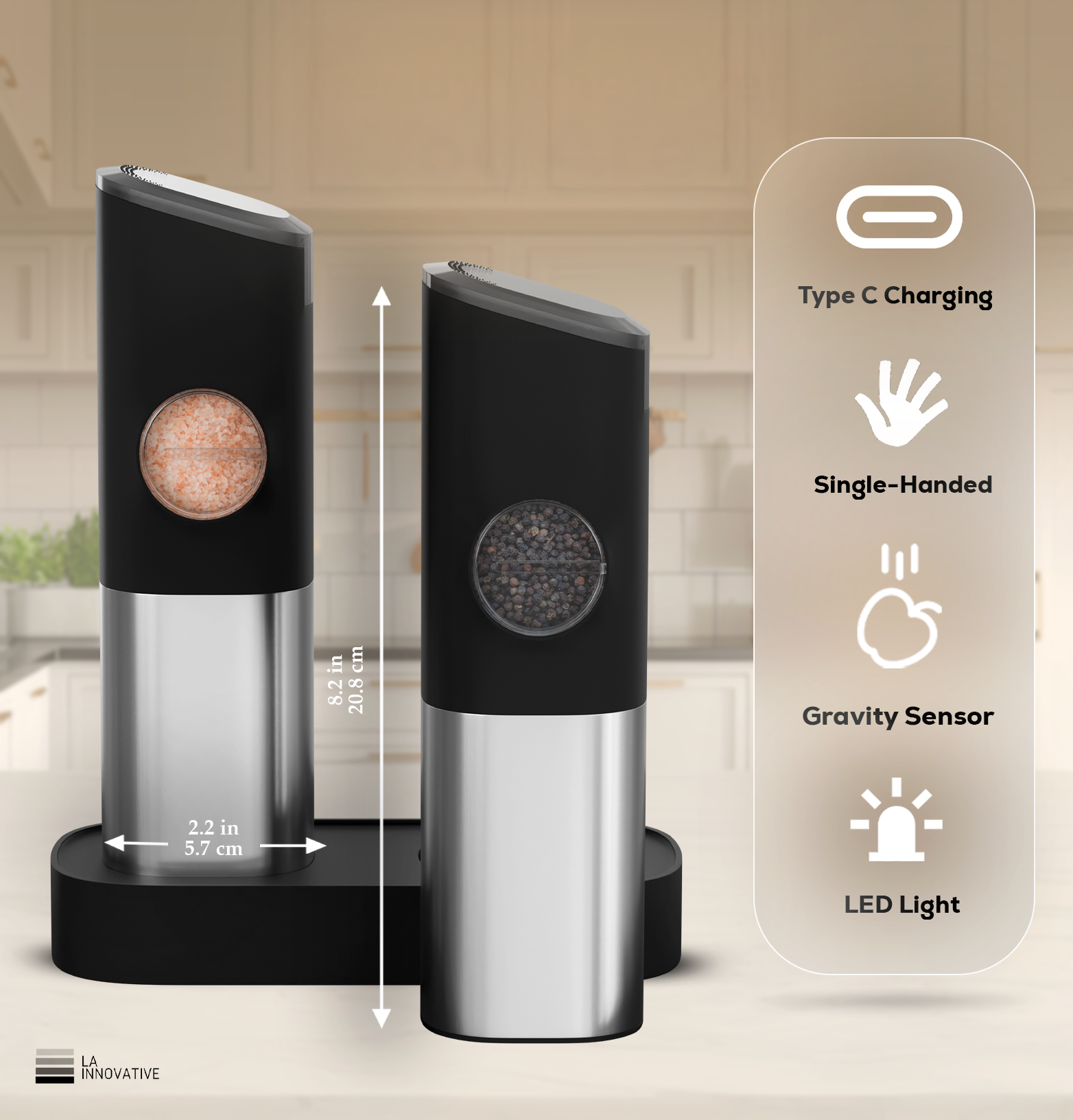 Automatic Salt & Pepper Grinder