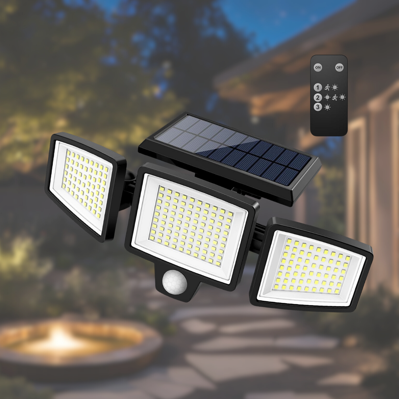 Solar Security Light (w/Remote)